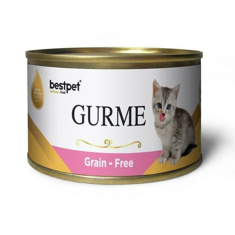 BestPet Gurme Jöleli Tavuklu Yavru Kedi Konservesi 100gr
