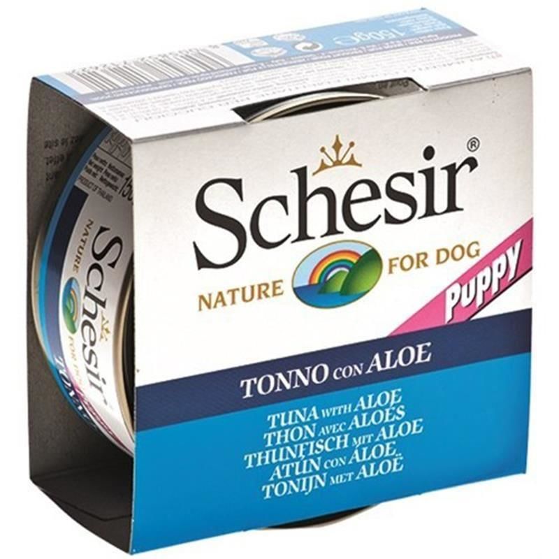 Schesir Jel İçinde Ton Balikli&Aloeverali Konserve Yavru Köpek Maması 150gr