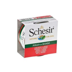 Schesir Jel İçinde Tavuk&Siğir Etli Konserve Köpek Maması 150gr