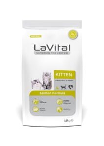 LaVital Kitten Somonlu Yavru Kedi Maması 1.5kg