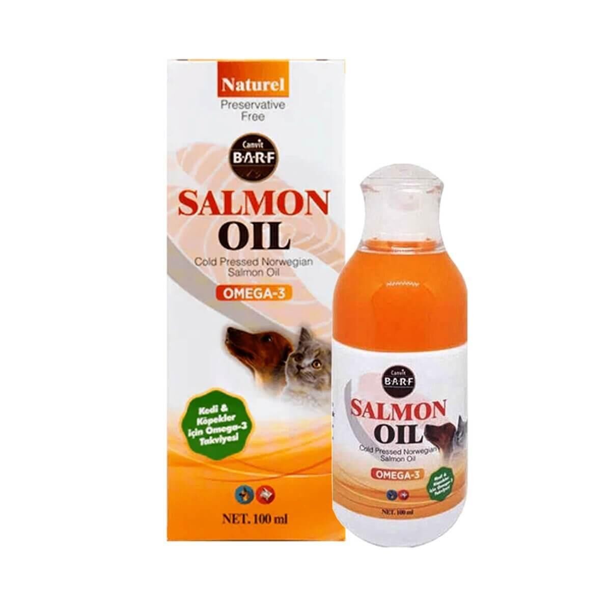 Canvit Barf Salmon Oil Kedi ve Köpek Balık Yağı 100ml