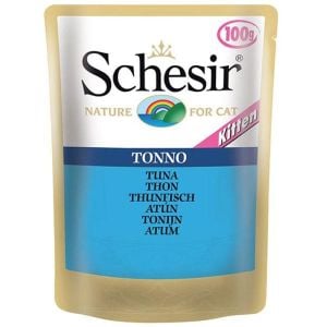 Schesir C575 Pouch Ton Balıklı Yavru Kıyılmış Kedi Konservesi 100gr