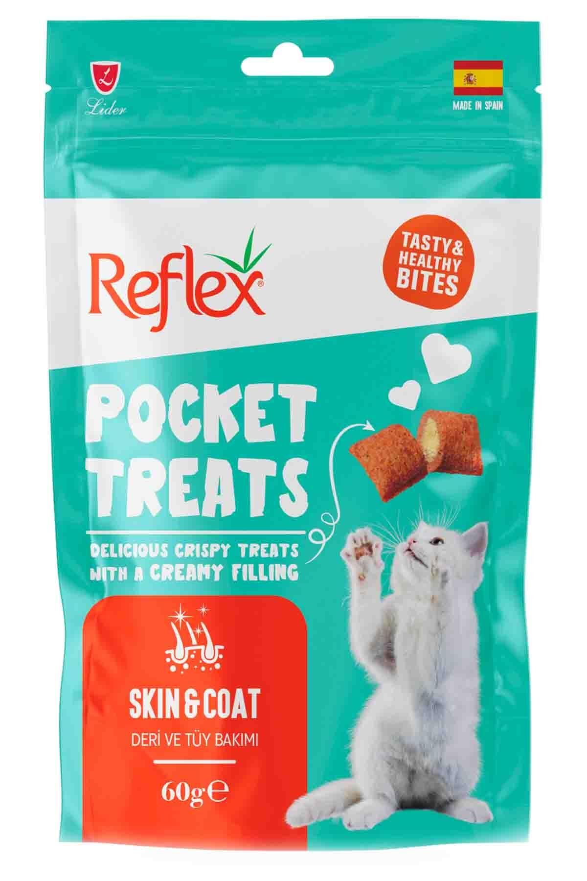 Reflex Pocket Treats Deri ve Tüy Bakımı Kedi Ödül Maması 60gr