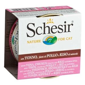 SCHESIR Ton Balık,Tavuk ve Pirinçli Kedi Konserve 85GR