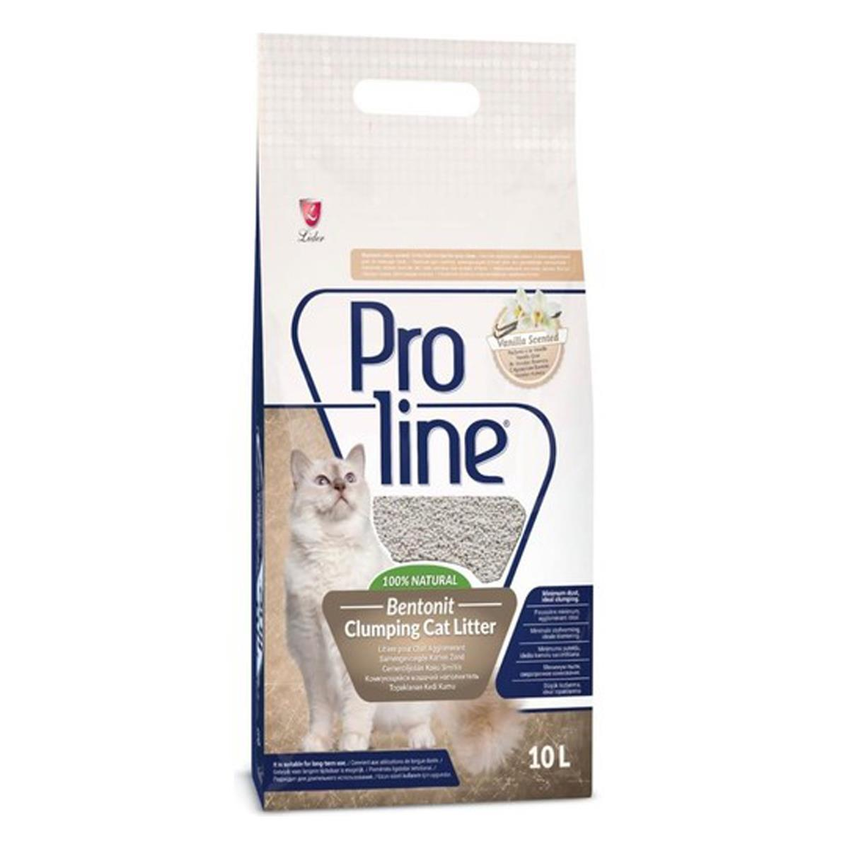 Proline Vanilya Kokulu İnce Taneli Topaklanan Kedi Kumu 10lt