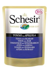 Schesir Pouch Jelly Ton Balık ve Levrekli Kedi Konserve 100gr