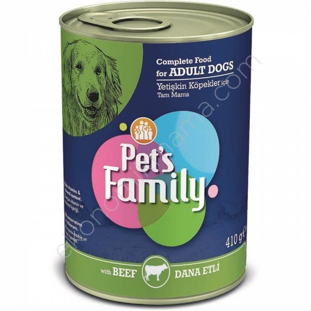 PETS FAMILY DANA ETLİ KONS. KÖPEK MAMA 410G