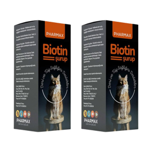 Pharmax Biotin Beri ve Tüy Sağlığı Kedi Şurubu 2x40ml