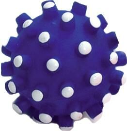 Flamingo Vinil Kirpi Top Sesli Köpek Oyuncağı 6cm (Karışık Renkli)