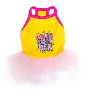 Pawstar Yellow Hello Summer Dress