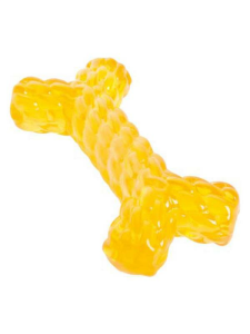 Flamingo Tırtıklı Kemik Diş Kaşıma Köpek Oyuncağı 14cm (Karışık Renkli)