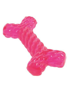 Flamingo Tırtıklı Kemik Diş Kaşıma Köpek Oyuncağı 14cm (Karışık Renkli)