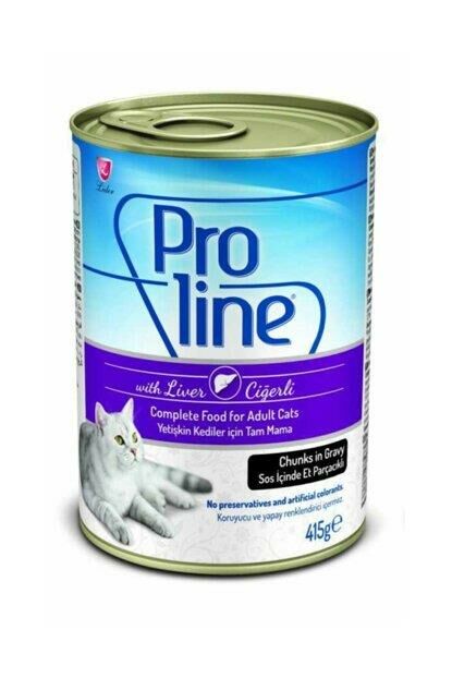 Proline Ciğerli Sos İçinde Et Parçacıklı Yetişkin Kedi Konservesi 415gr