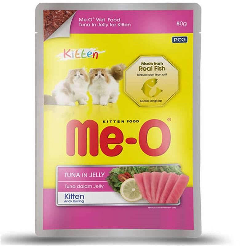 Me-O Kitten Jöle İçerisinde Ton Balıklı Yavru Kedi Konservesi 80gr