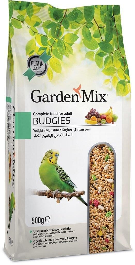 GardenMix Platin Meyveli Muhabbet Kuş Yemi 500gr