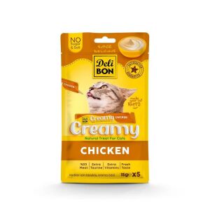 Delibon Creamy Tavuklu Sıvı Kedi Ödül Maması 5x15gr
