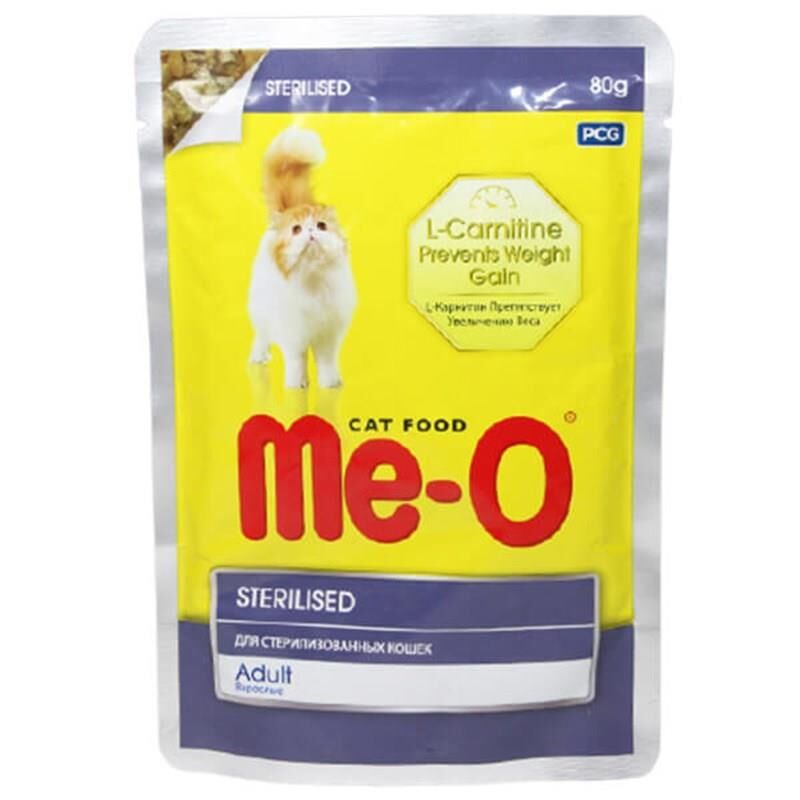 Me-O Sterilised Tavuklu Kısırlaştırılmış Kedi Konservesi 80gr