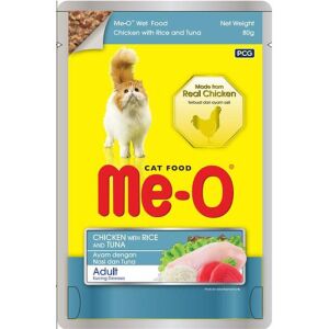 Me-O Tavuk Pirinç Ve Ton Balıklı Yetişkin Kedi Konservesi 80gr