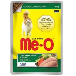 Me-O Adult Gravy Soslu Tavuklu Yetişkin Kedi Konservesi 80gr