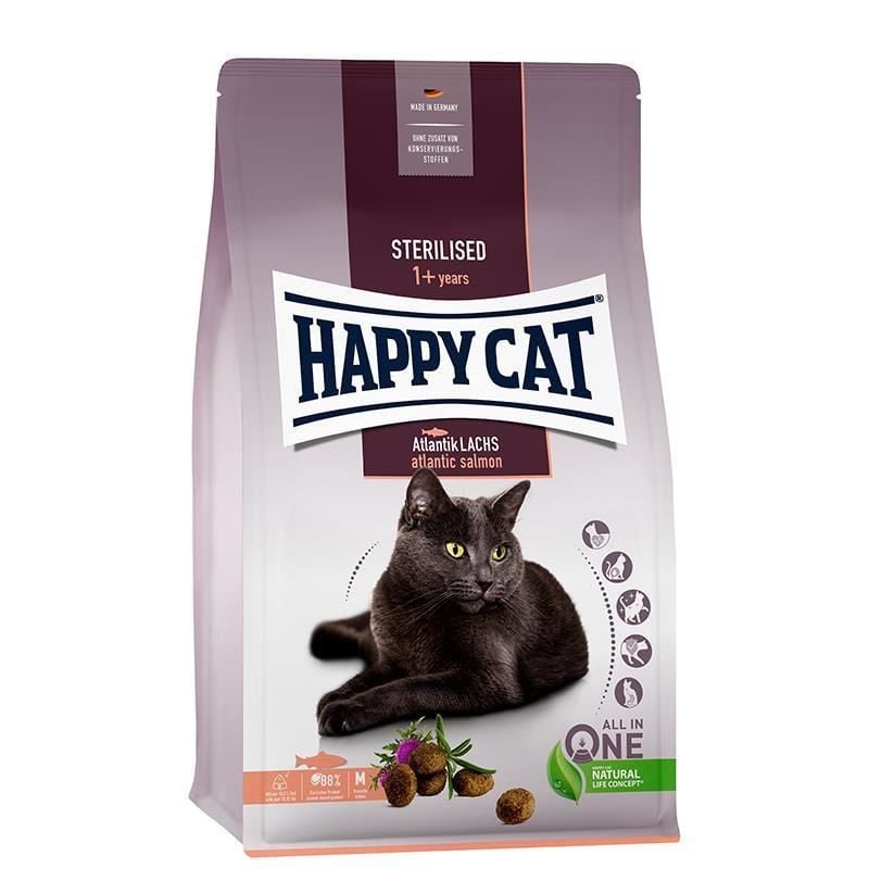 Happy Cat Steril Atlantic Lachs Somonlu Kısır Kedi Maması 4kg
