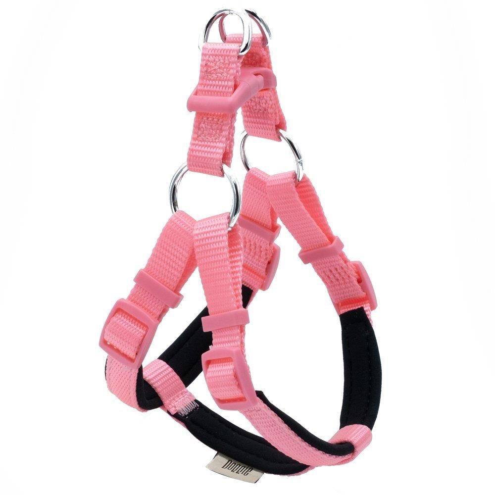Doggie Konfor Dokuma Ronin Göğüs Tasması Pembe 1,5x35-40cm