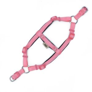 Doggie Konfor Dokuma Ronin Göğüs Tasması Pembe 1,5x35-40cm