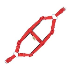 Doggie Konfor Dokuma Ronin Göğüs Tasması Kırmızı 1,5x35-40cm