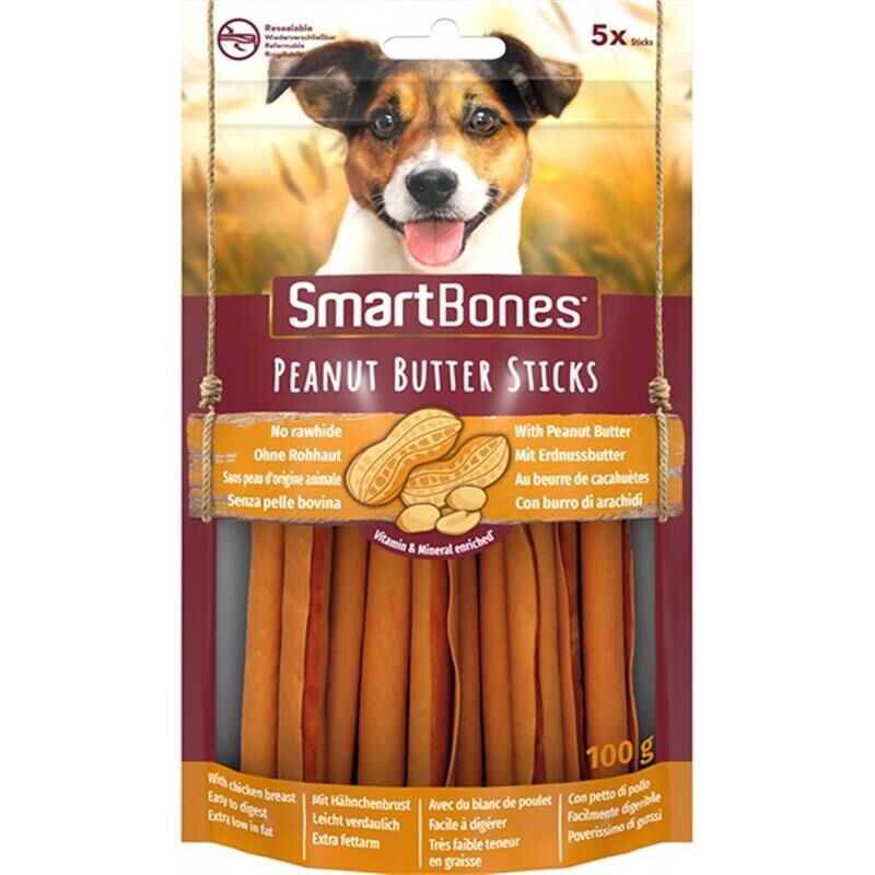 Smartbones Peanut Butter Fıstık Ezmeli Tavuklu Sticks 100gr