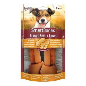 SmartBones Tavuklu Fıstık Ezmeli Medium Düğüm Kemik Köpek Ödülü 2'Li 158gr