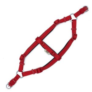 Doggie Konfor Dokuma Ronin Göğüs Tasması Kırmızı 1,5x40-45cm