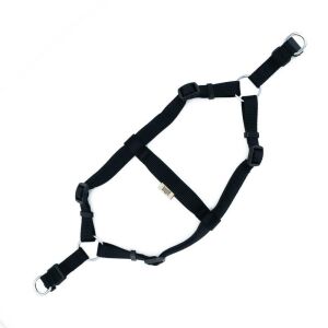 Doggie Konfor Dokuma Ronin Göğüs Tasması Siyah 2x45-55cm