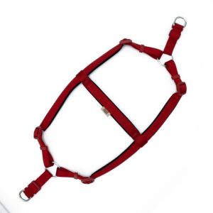 Doggie Konfor Dokuma Ronin Göğüs Tasması Kırmızı 2x55-65cm
