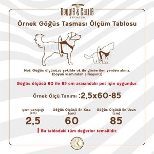 Doggie Konfor Dokuma Ronin Göğüs Tasması Royalmavi 2x55-65cm