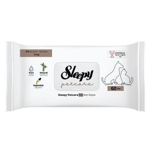 Sleepy Petcare Evcil Hayvan Islak Havlusu 60 Yaprak