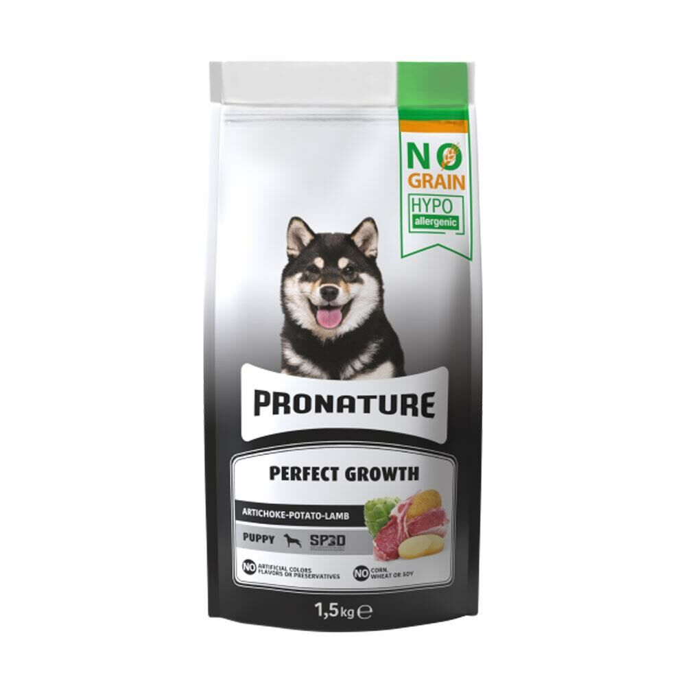Pronature Tahılsız Kuzu Etli Patatesli ve Enginarlı Yavru Köpek Maması 1.5kg