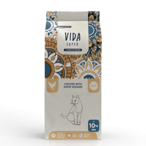 Vida Super Tavuklu ve Süper Sebzeli Yetişkin Kedi Maması 10kg