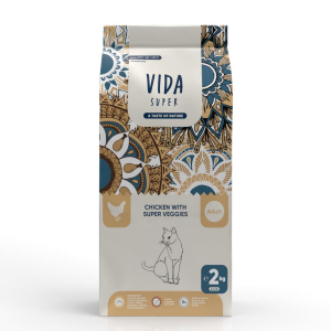 Vida Super Tavuklu ve Süper Sebzeli Yetişkin Kedi 2kg