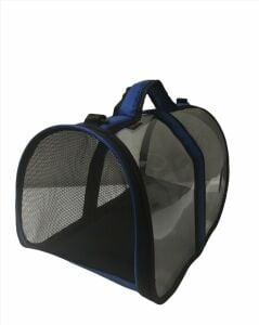 Flipper Pet Kedi Ve Köpek Şeffaf Flybag Taşıma Çantası Mavi