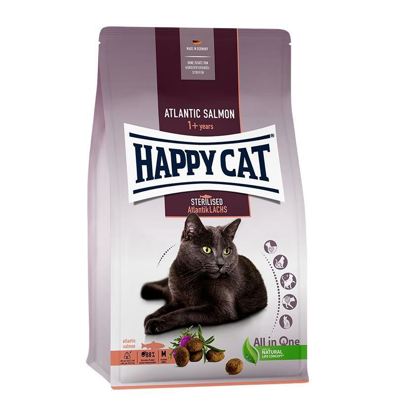 Happy Cat Sterilised Somonlu Kısırlaştırılmış Kedi Maması 10kg