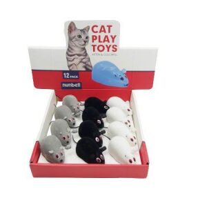 Nunbell Kurmalı Fare Kedi Oyuncağı 7cm (Renkli)