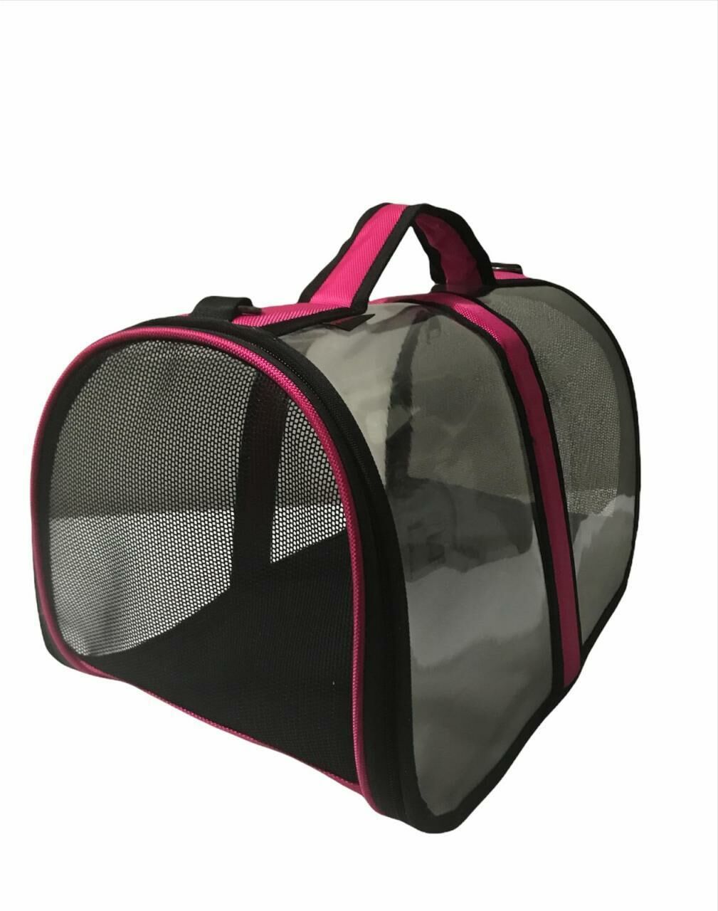 Flipper Pet Kedi Ve Köpek Şeffaf Flybag Taşıma Çantası Fuşya