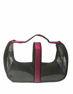 Flipper Pet Kedi Ve Köpek Şeffaf Flybag Taşıma Çantası Fuşya