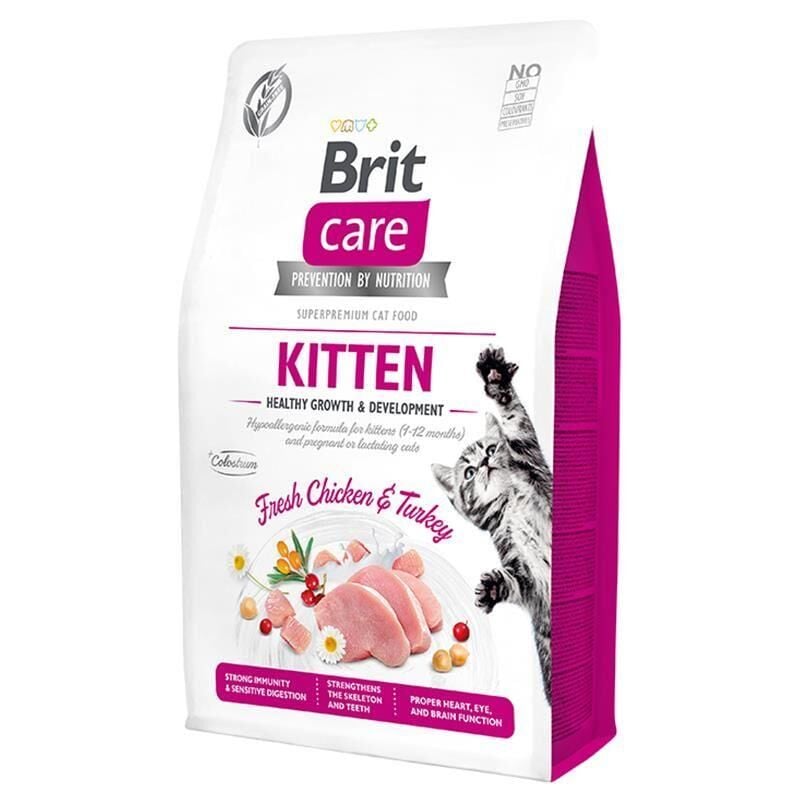 BRIT CARE CAT G-F KITTEN HEALTHY GROWTH 2KG