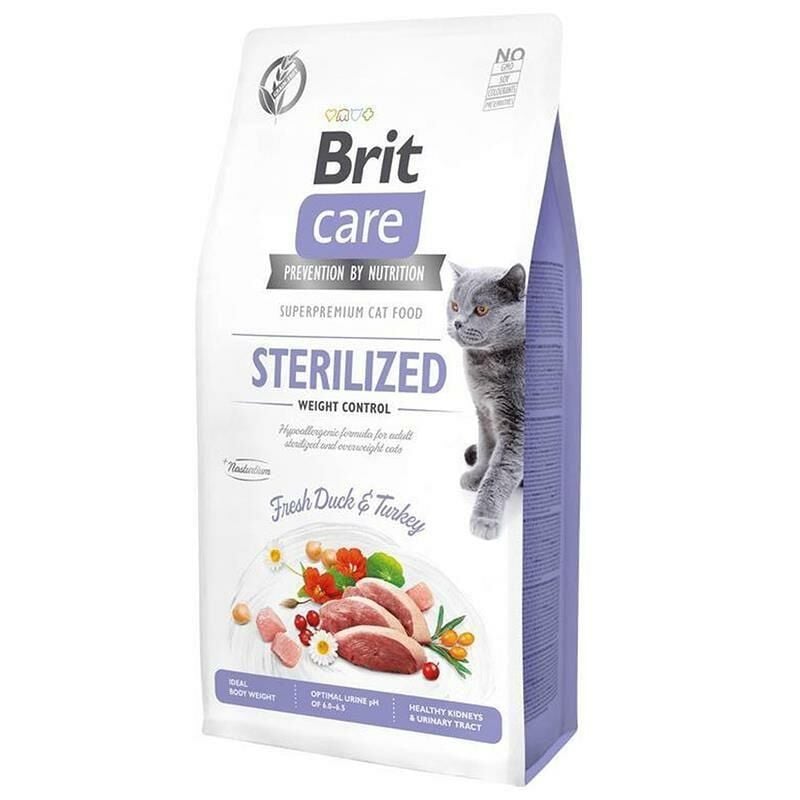 BRIT CARE CAT G-F STERILIZED WEIGHT CONTROL 7KG