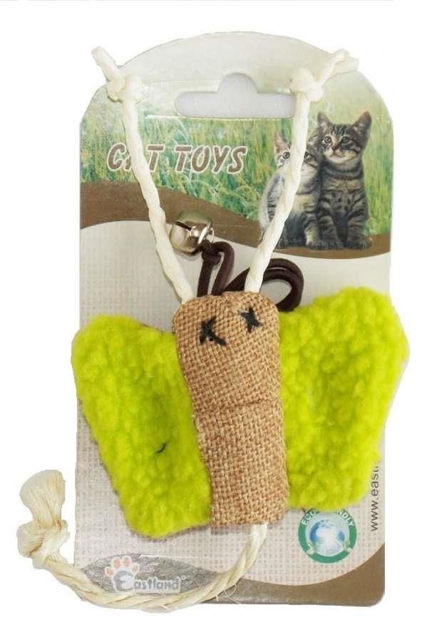 Catia Parmağa Geçirilen Peluş Kelebek Kedi Oyuncağı 7cm