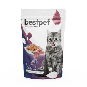 BestPet Pouch Jelly Kuzu Etli Yetişkin Kedi Konservesi 85gr