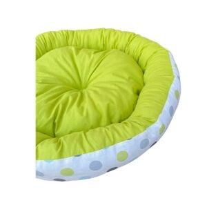 TarzPet Benekli Simit Yatak Yeşil 9x45cm