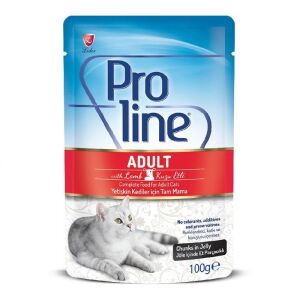 ProLine Pouch Kuzu Etli Yetişkin Kedi Konservesi 100gr