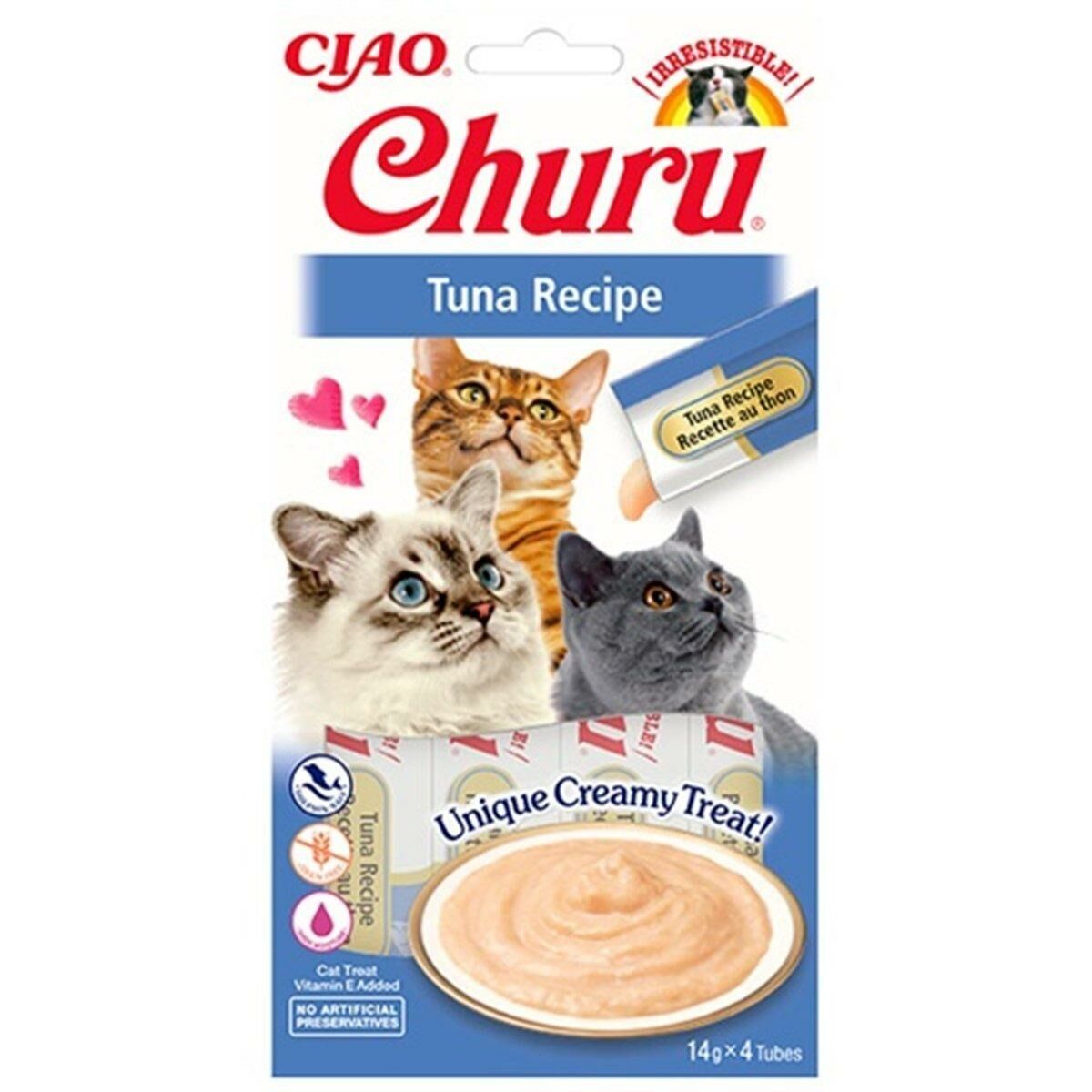 Ciao Churu Cream Ton Balıklı Kedi Ödül Kreması 4x14gr