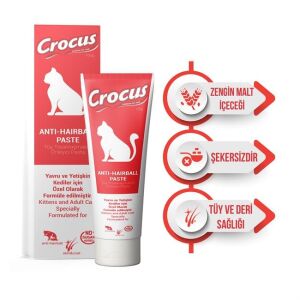 Crocus Anti Hairball Tüy Yumağı Önleyici Kedi Malt Macunu 100gr